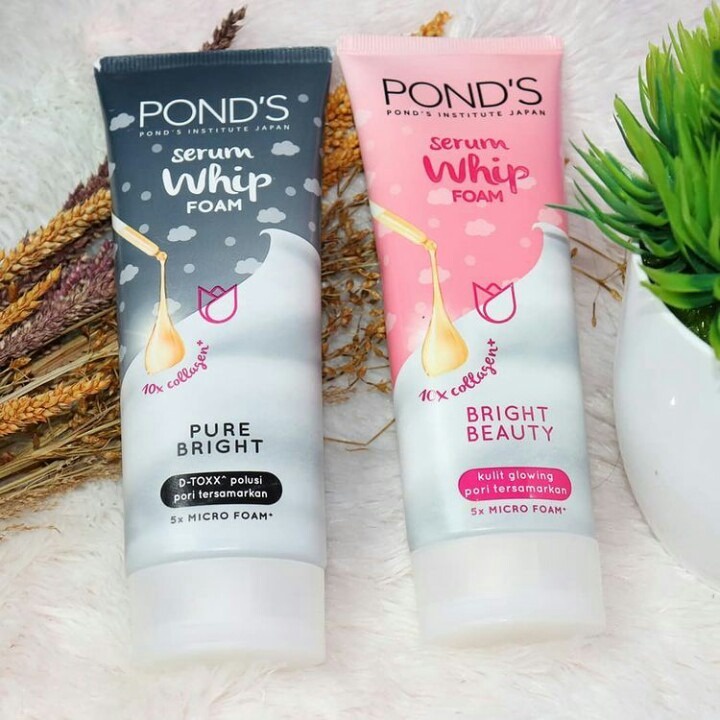 Pond's Bright Miracle Whip Collagen Niasorcinol Whip Foam 100g (Kemasan Baru)