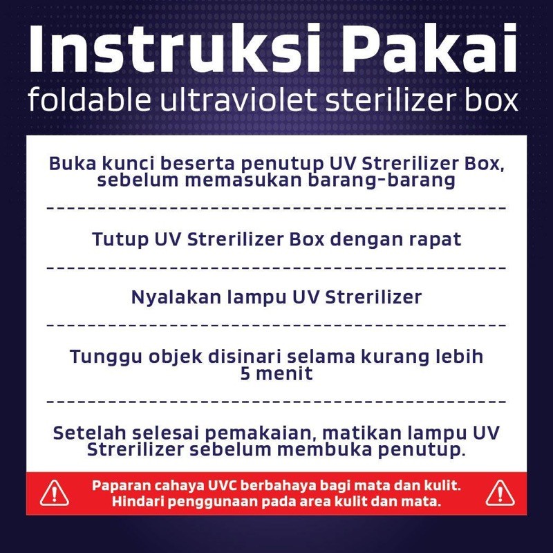 ALFA Box Sterilizer UVC Light Disinfection Kotak UV Steril Disinfektan