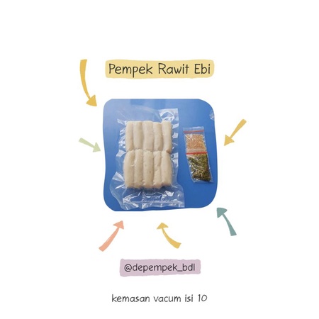 

Pempek Rawit Ebi kemasan vacum isi 10