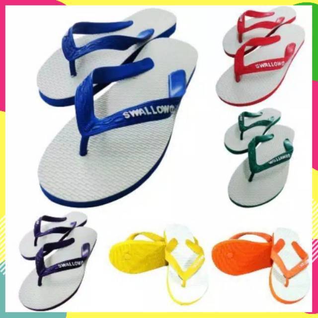 Sandal Japit Swallow Seri Original,  Sandal Swallow Putih