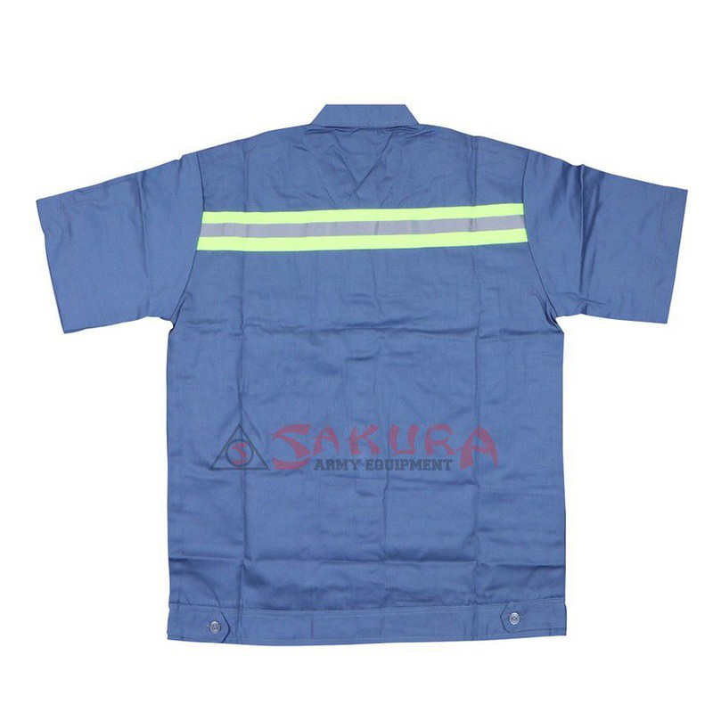 Wearpack Safety Atasan Baju Wearpack Lengan Pendek Abu