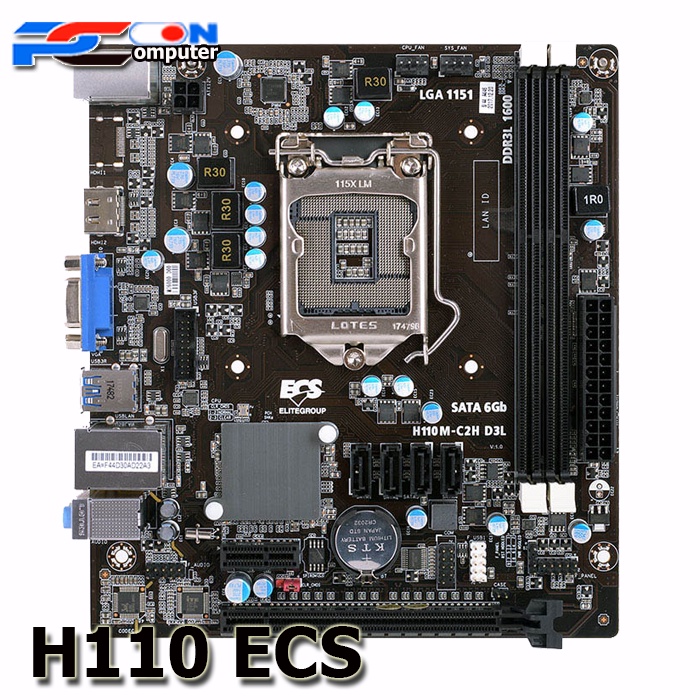 Mainboard Mobo H110 ECS ONBOARD DDR4