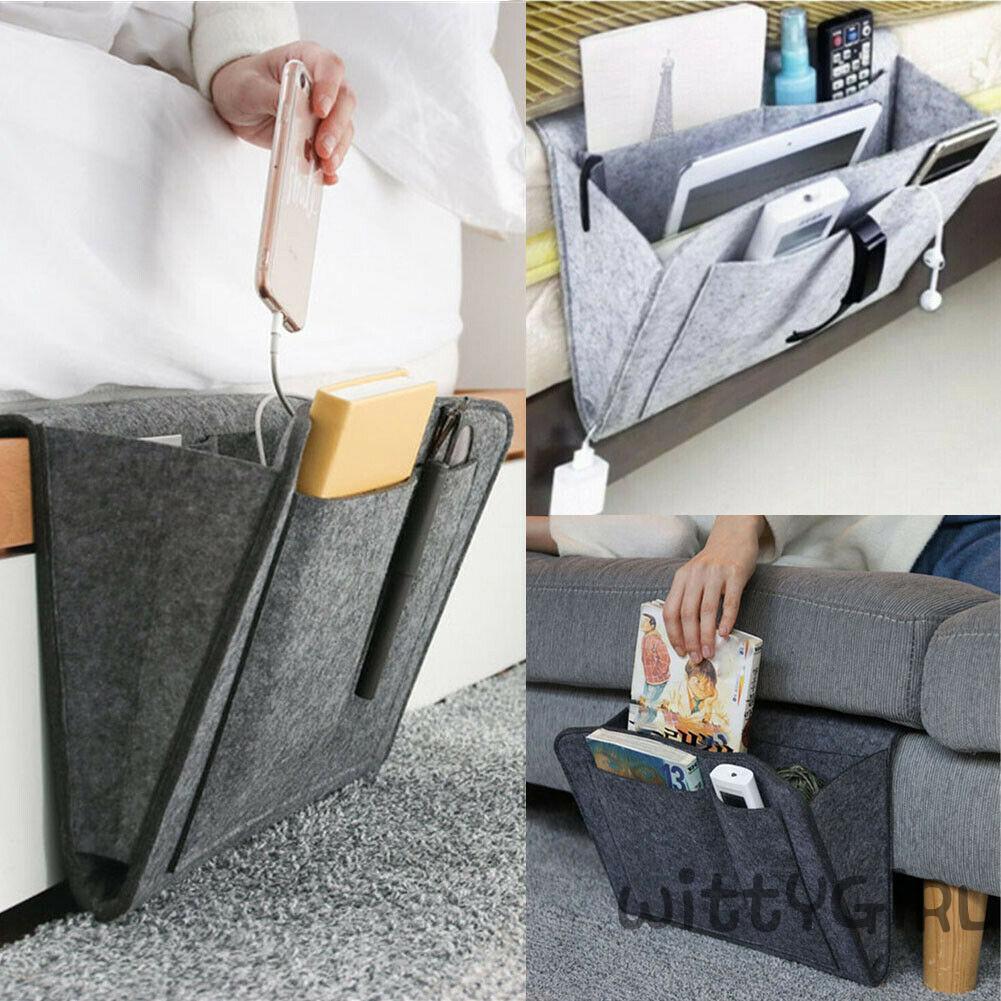 Sofa Arm Rest Organizer Couch Caddy Gadget Tray 5 Kantong Penyimpanan Remote Holder Shopee Indonesia