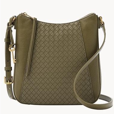 TAS WANITA FOSSIL TALIA CROSSBODY GREEN MOSS (KURLEB 22 X 24CM) KU6163MH3