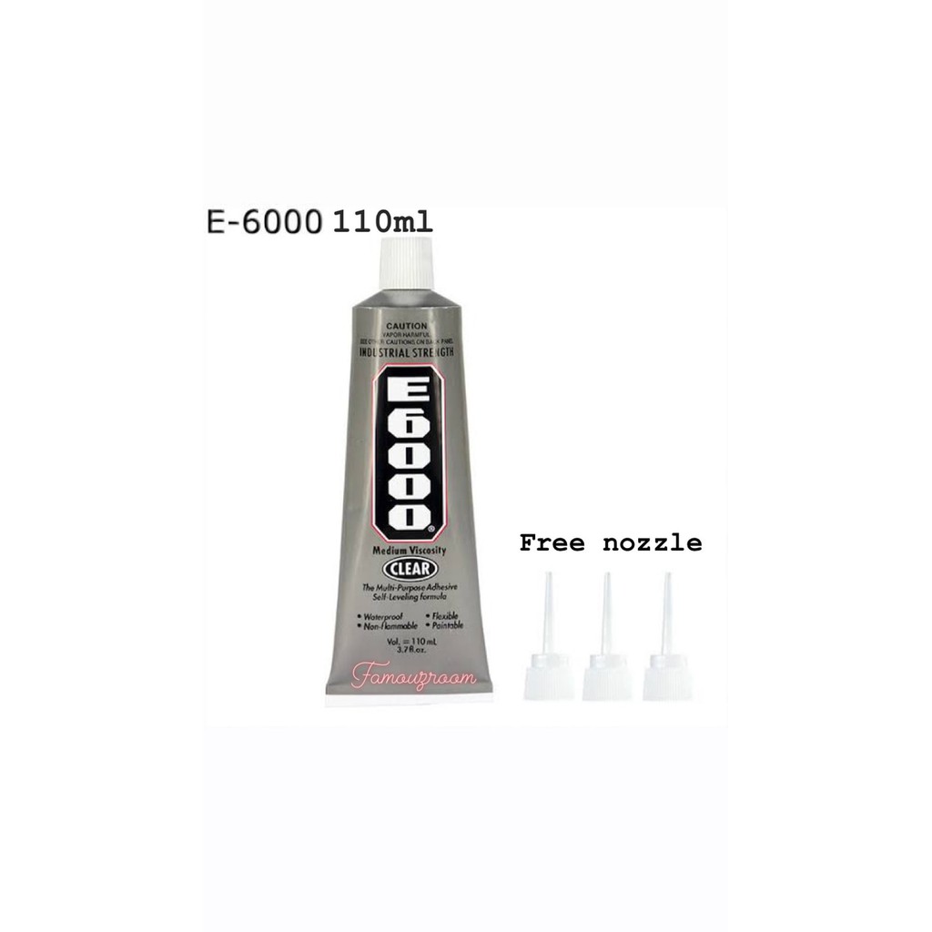 

Terlaris Lem E6000 110ml / DIY bling case / Lem deco case / Lem E6000 TERMURAH Elegan