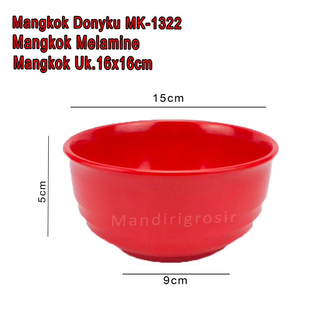 Mangkok Serbaguna * Mangkok Melamine * Mangkok * MK-1322 Uk.16cm