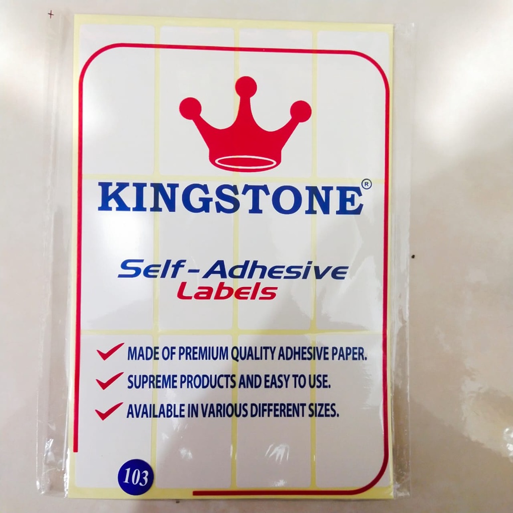 Label Harga KINGSTONE NO.103 Sticker Self Adhesive Lables