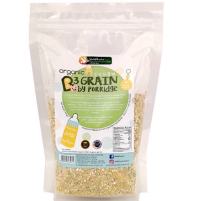 

Health Paradise Organic Baby Porridge 3 Grain 500gr