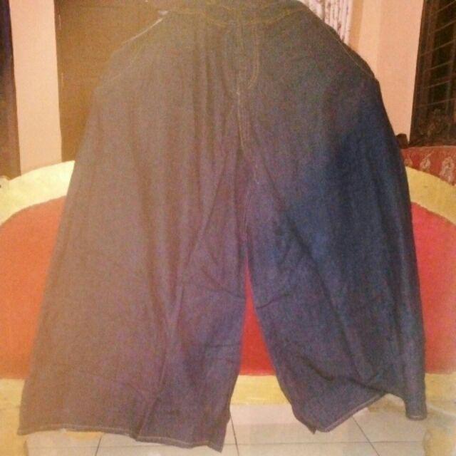 Celana Kuot Payung Black Jumbo Hitam