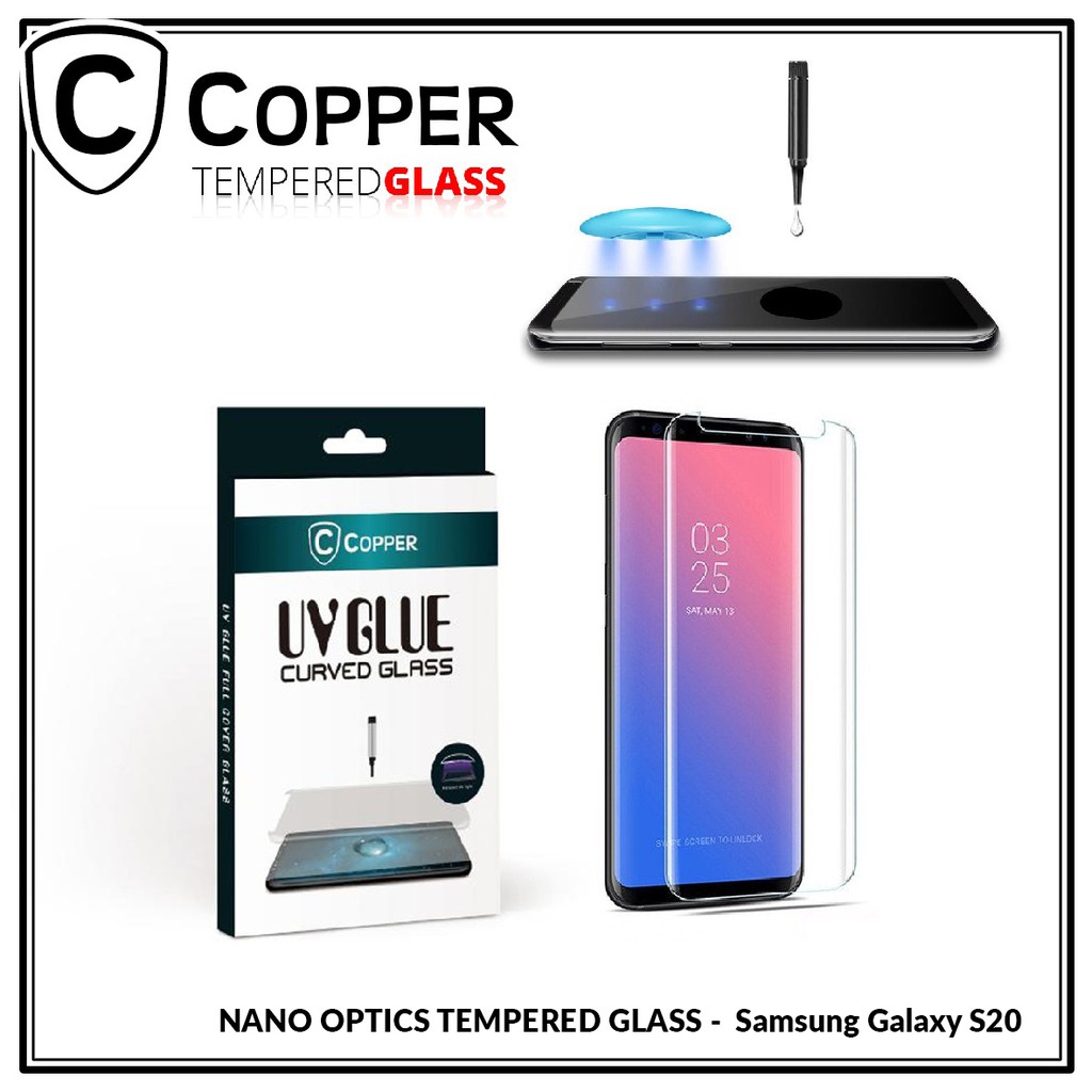 Samsung Galaxy S20 - COPPER Nano Uv Glue Tempered Glass