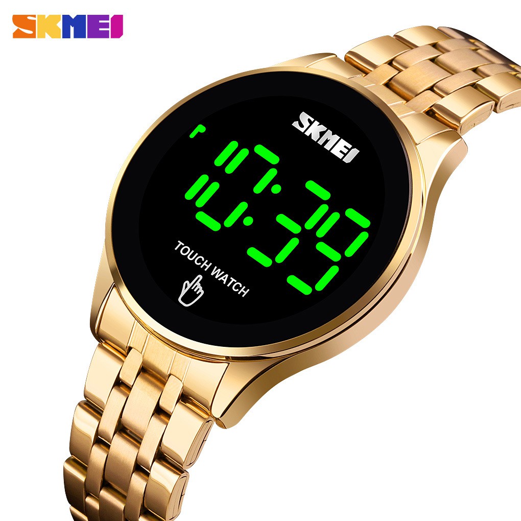 SKMEI 1579 Jam Tangan Pria Digital Tali Stainless WATCHKITE WKOS