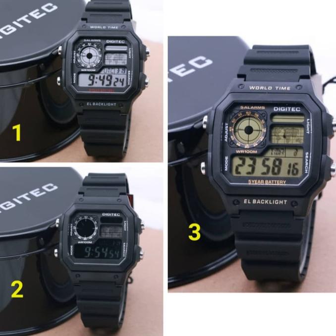 RECOMENDED JAM TANGAN SPORTY DIGITAL DIGITEC DG 3080 ORIGINAL NO CASIO