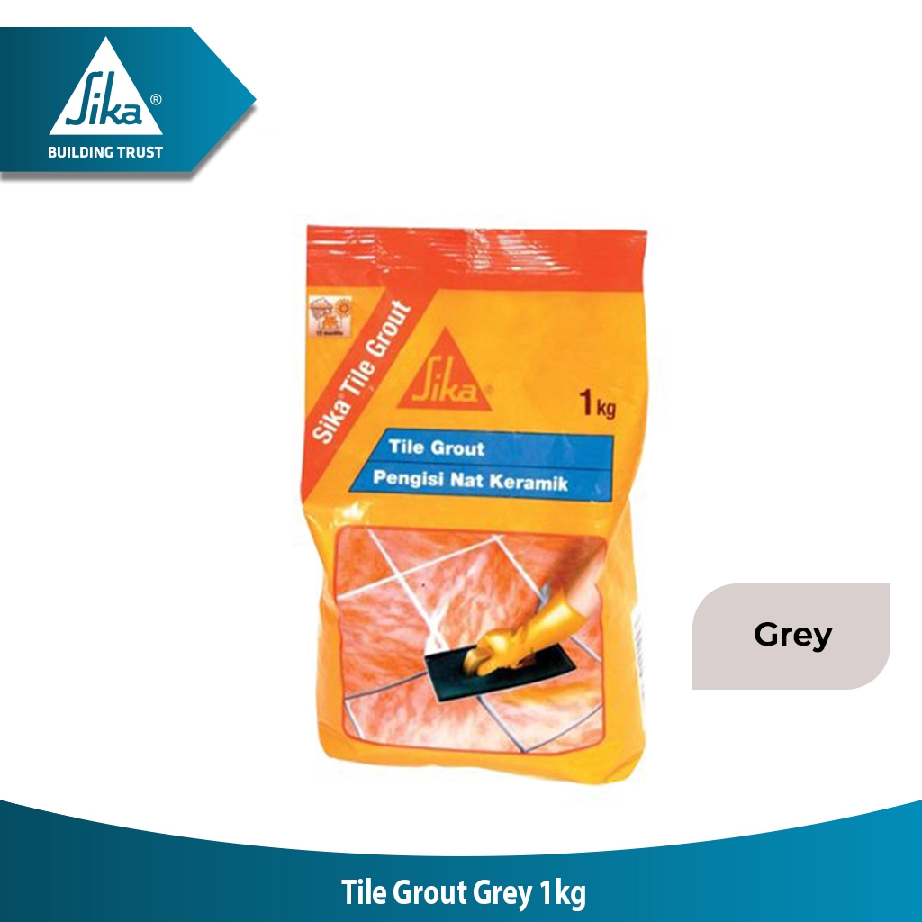 Sika Tile  Grout 1 Kg Warna Grey Pengisi Nat Keramik 