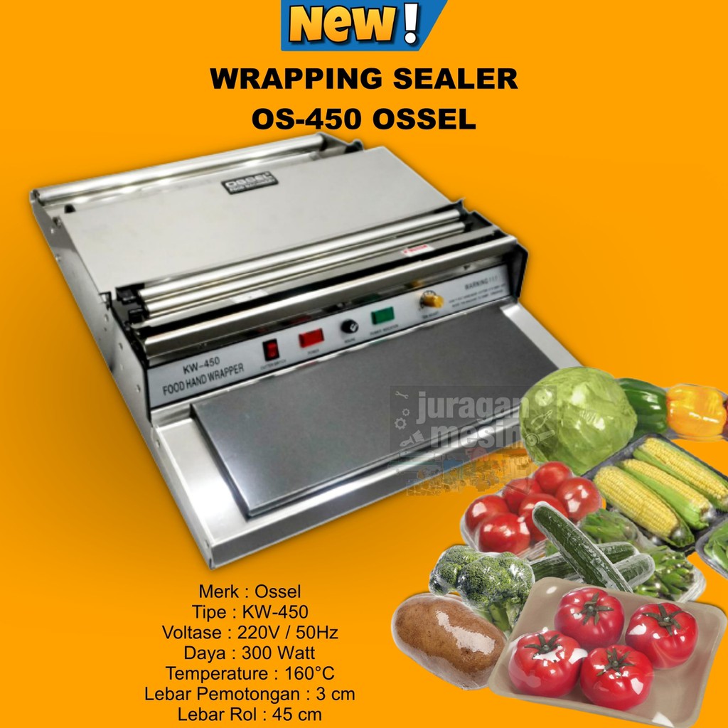 OS-450 HAND WRAPPING MACHINE HAND WRAPPER WRAPPING OTOMATIS MESIN WRAPPING BUNGKUS BUAH PEMBUNGKUS