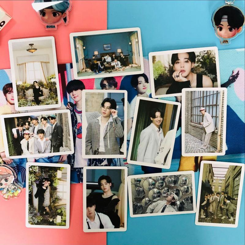 54pcs / box Kartu Lomo Foto HD BTS BE Album Untuk Koleksi