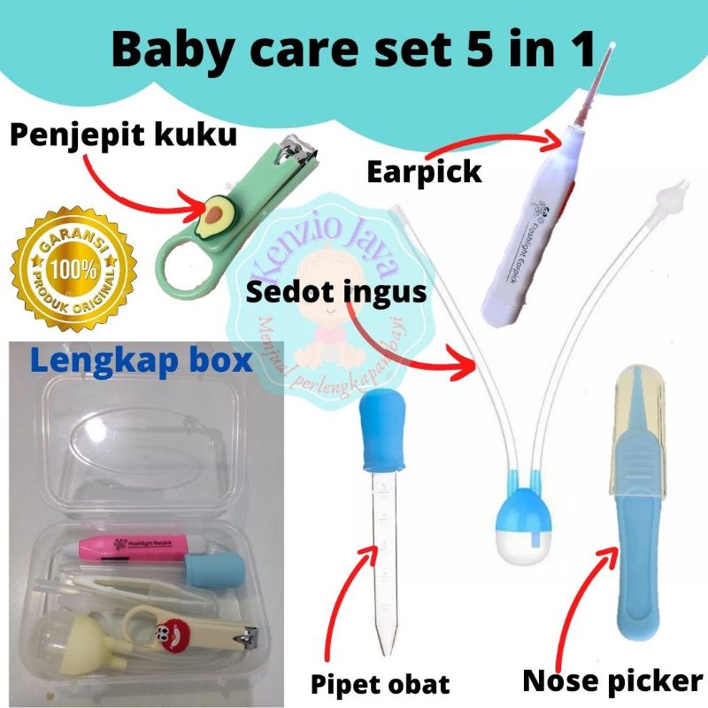 Set alat penyedot ingus 5 in 1