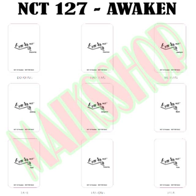 NCT 127 Awaken Photocard Kpop