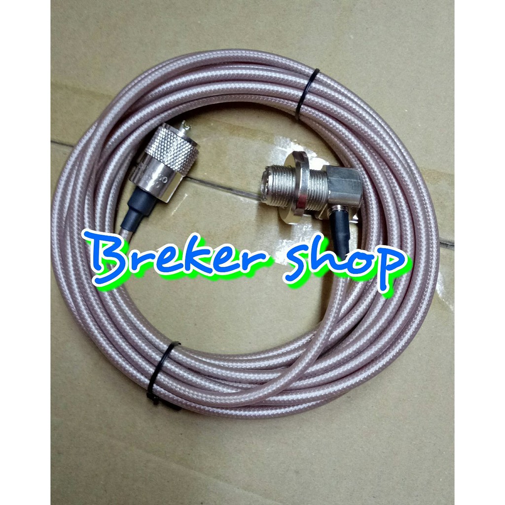 KABEL ANTENA MOBIL RG58 TRANPARAN D ANTENA TAIWAN TEPLON TAIWAN 4m Berkualitas