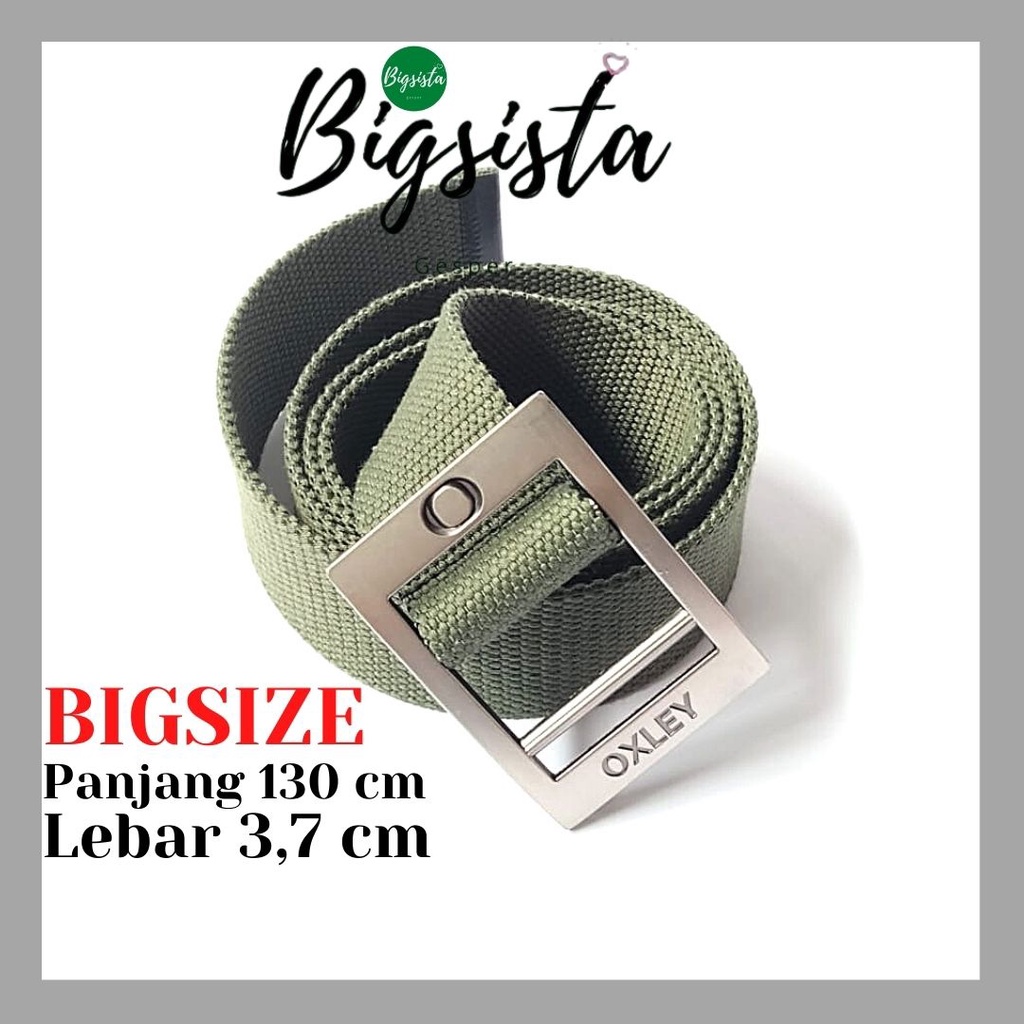 Ikat Pinggang Pria Bahan Kain Kanvas Ukuran Jumbo Gesper Cowok Tactical Nylon Canvas Untuk Gendut Jumbo Panjang