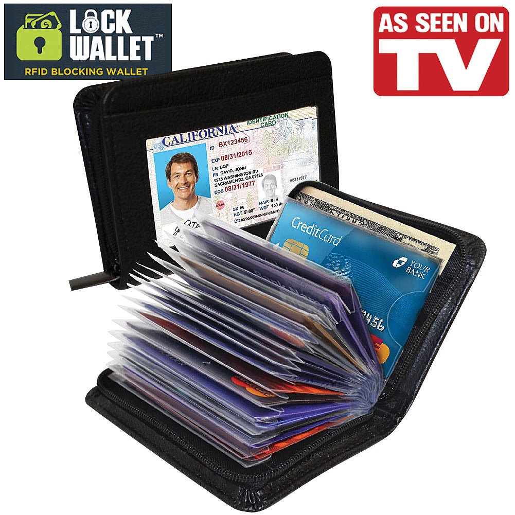 Dompet Kartu Kredit Ultra Slim Secure RFID Blocking - Black