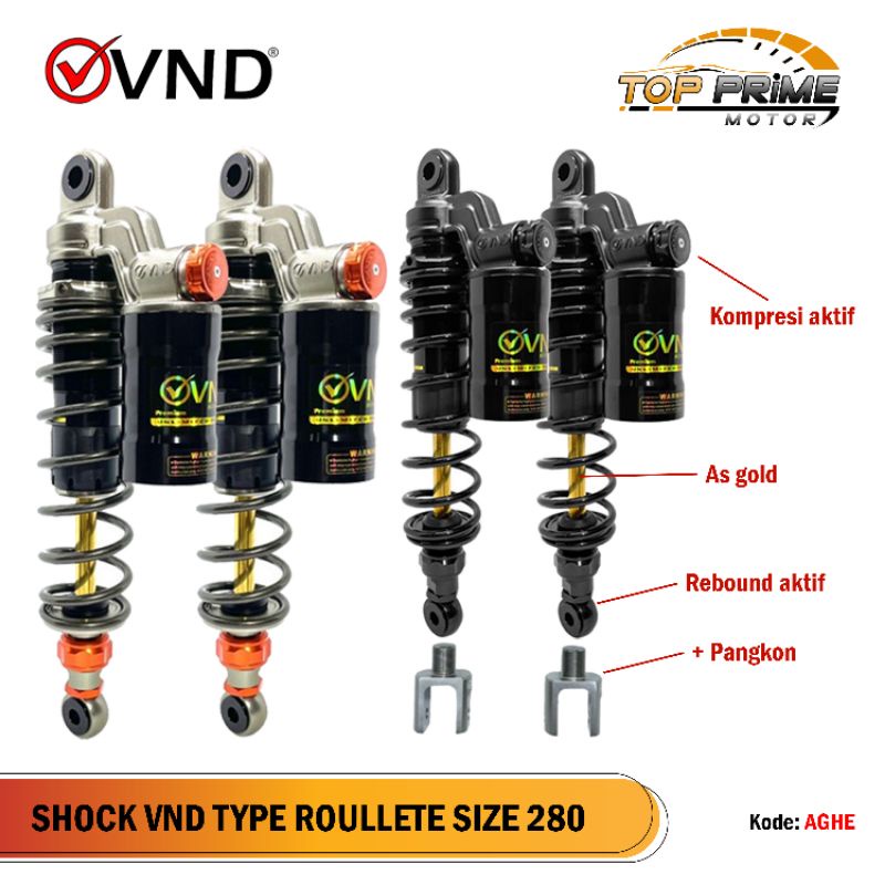 Shock VND Roullete 280mm Plus Pangkon Matic