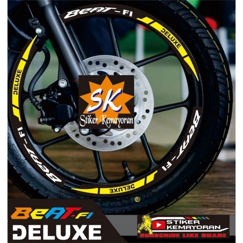 CUTTING STIKER LIST VELG HONDA BEAT FI DELUXE TERLARIS