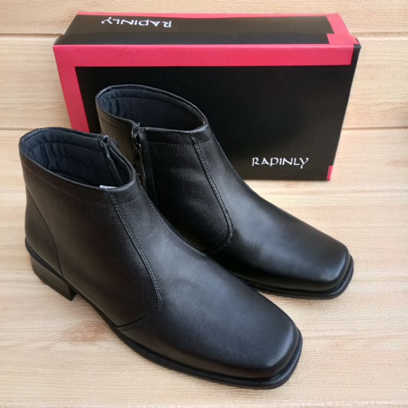 Sepatu Pantofel Pdh Boots Wanita Kulit Asli Size 36 - 43
