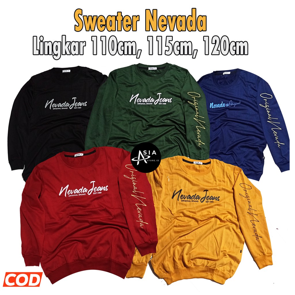 SWEATER NEVADA PRIA WANITA BISA COD