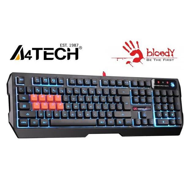 Bloody B188 Keyboard Gaming Full Size Hitam dengan Switch Infrared Optic