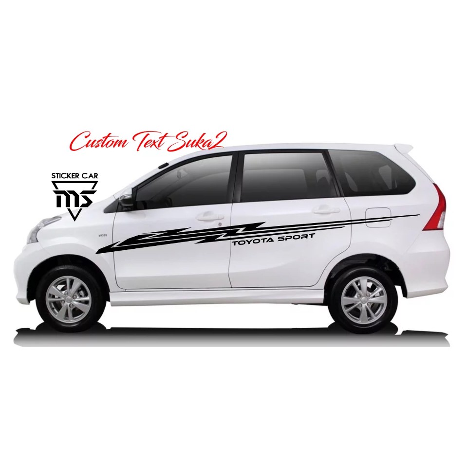Best Quality Sticker Mobil Striping Toyota Avanza Bisa Custom Semua Mobil Shopee Indonesia