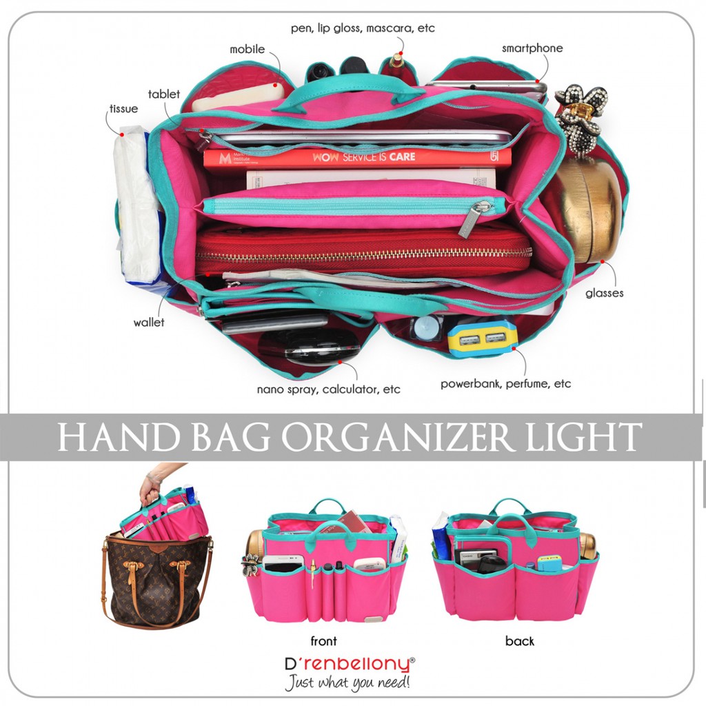 Handbag Organizer Light Large ,Tas Organizer ,Bag Organizer , Bag in Bag