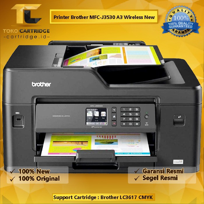 Printer Bro MFC-J3530 Ink Benefit Inkjet A3 All-in-One New