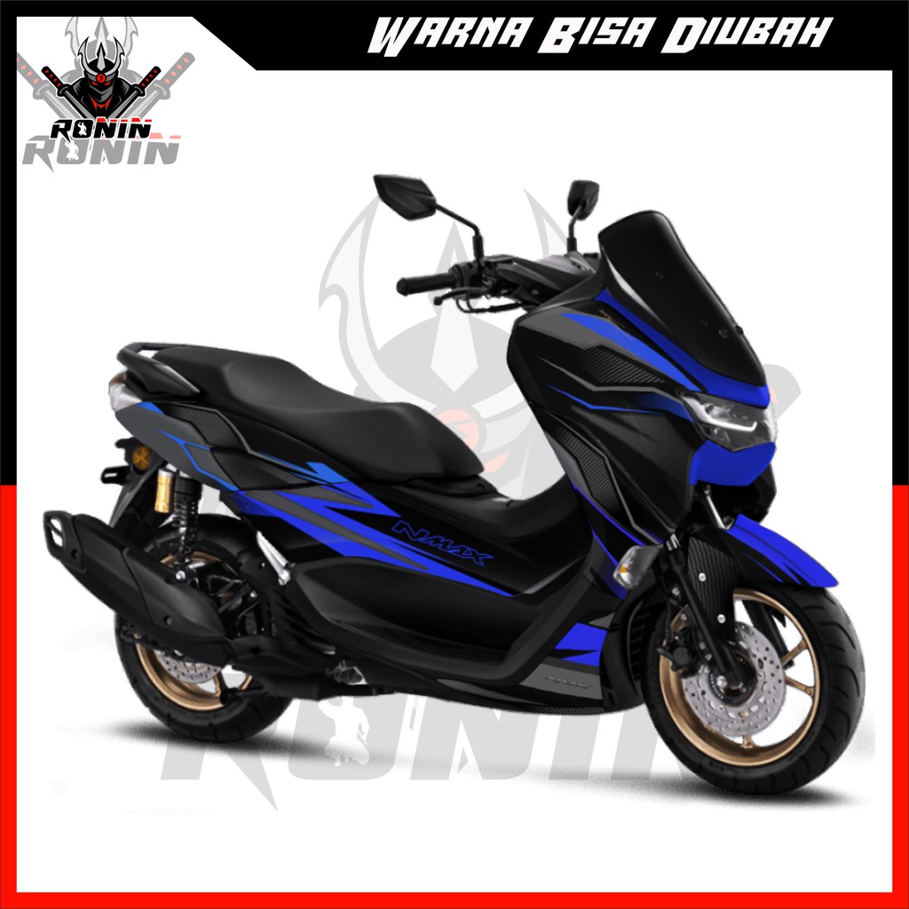 Stiker Decal FULL BODY NMAX 2020 Motif Street with Carbon (BLUE)