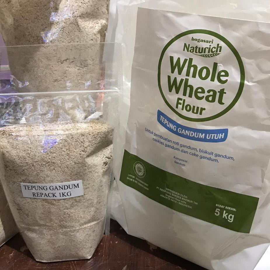 

9.9 Naturich Whole Wheat Flour - Tepung Gandum Utuh 1kg