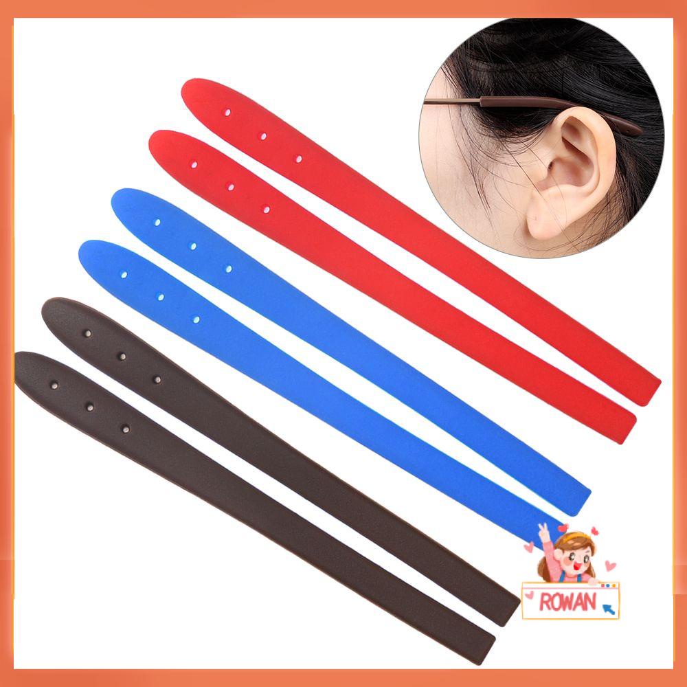 ❈ROWAN❈ 5 Pairs Women Men Glasses Leg Sets Sports Sun Glasses Slip Set Anti-Slip Silicone Glasses Spectacle Holder Fashion Durable Temple Hook Tip Ear Grip/Multicolor