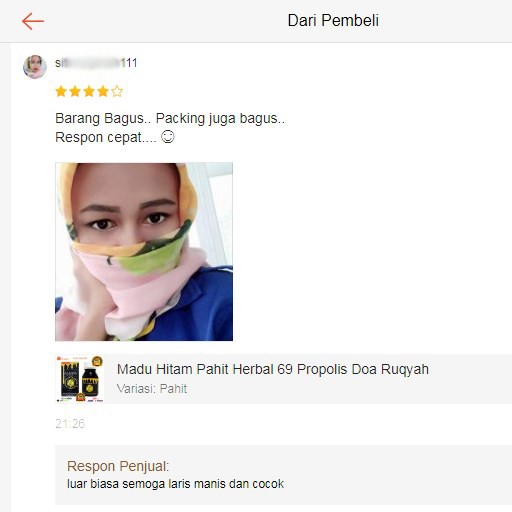 Madu Hitam Pahit Herbal 69 Propolis Doa Ruqyah