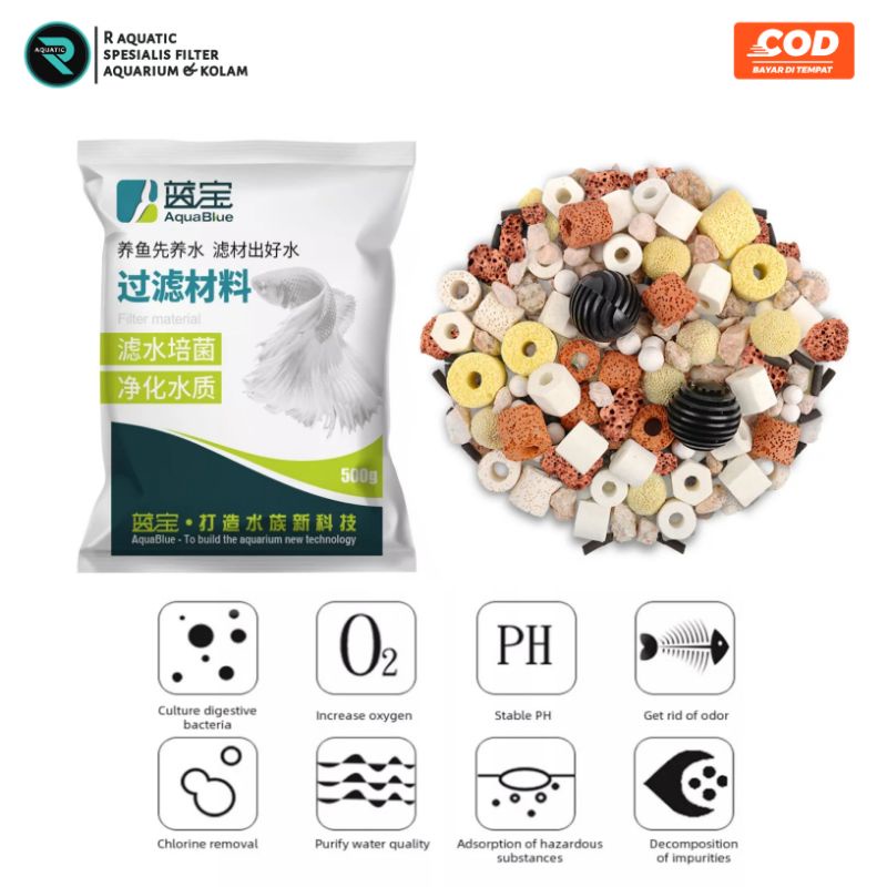 media filter aquarium kolam 12 in 1 import