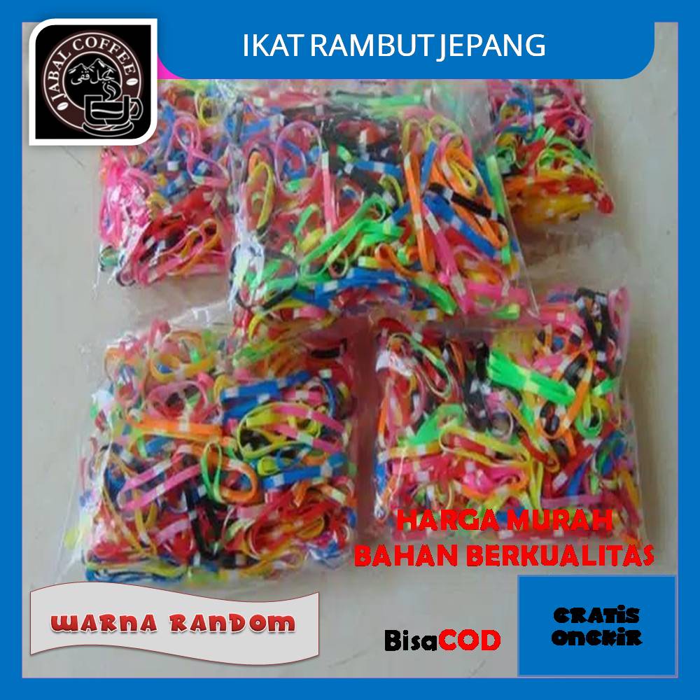 Ikat Rambut Jepang Warna Warni / Karet Ikat Rambut Jepang Elastis Kode 043