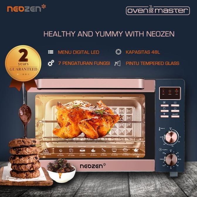 Neozen Oven Master Oven Listrik Besar 48 L Digital Led Neohaus 700 W Yehara.Official