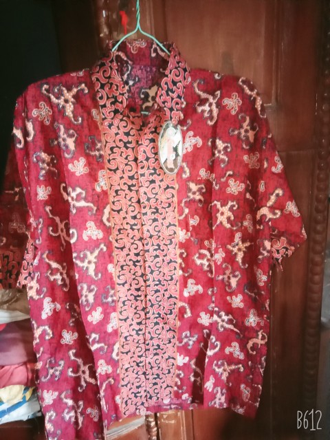 Bswart Batik Hrb026 Kenongo Hem Pendek Padi Pekalongan M L Xl Batik Pria Murah Modern Grosir