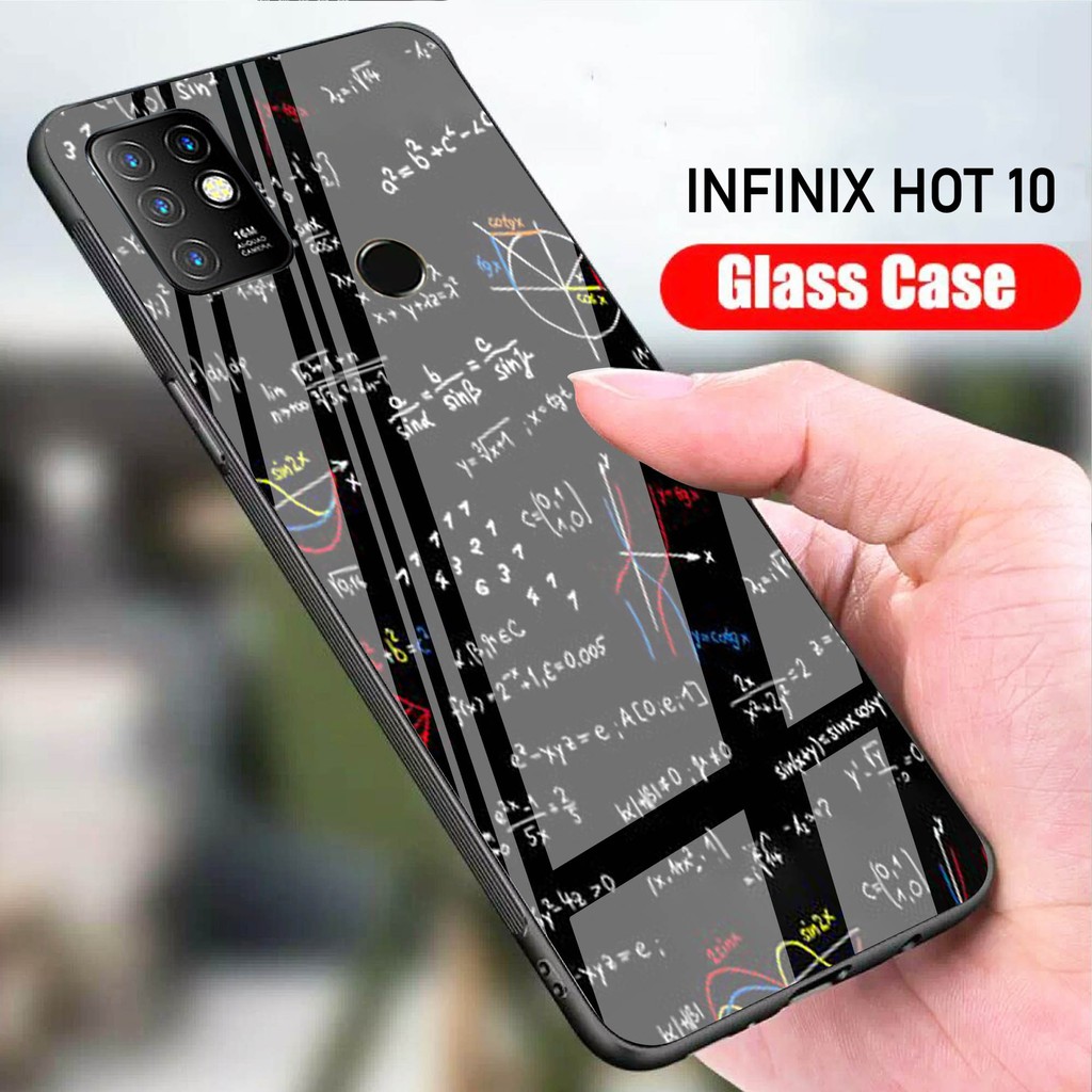 [H16] Softcase Glass Kaca Infinix Hot 10 - Casing Hp Infinix Hot 10 - Case Hp Infinix Hot 10