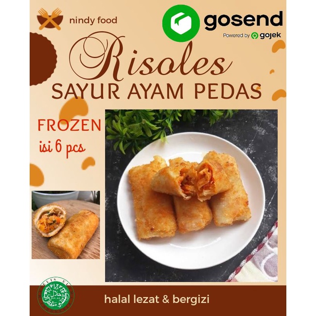 

Risoles rasa sayur ayam pedas ( Frozen)