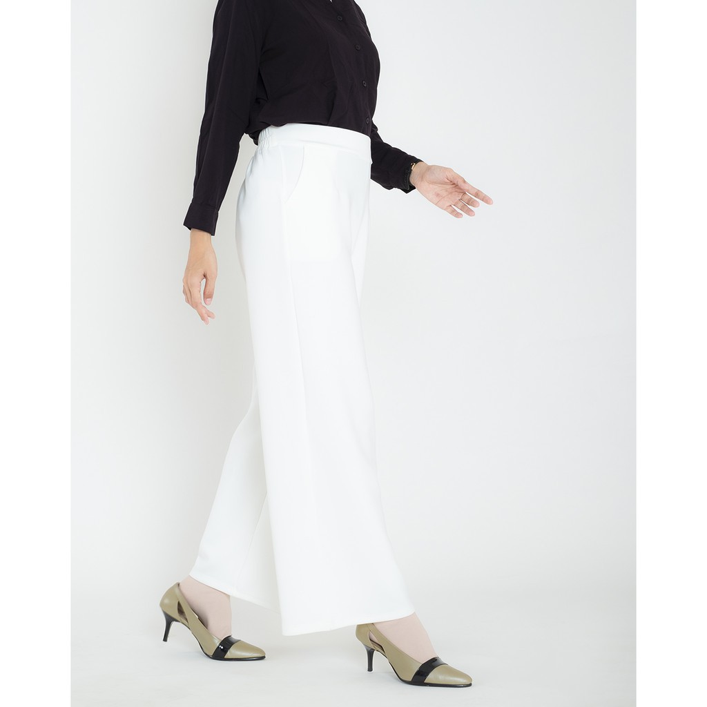 CELANA KULOT PANJANG BASIC SCUBA-PUTIH