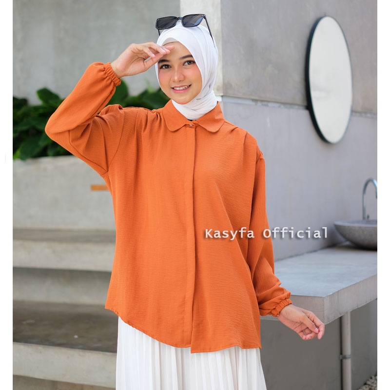 MANDA BLOUSE CRINCLE AIRFLOW // KEMEJA CRINCLE WANITA