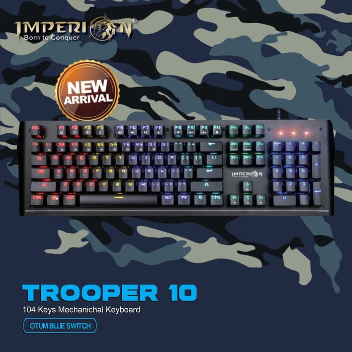 Keyboard Gaming Imperion Trooper 10 Mechanical fullsize RGB - kg-m10f