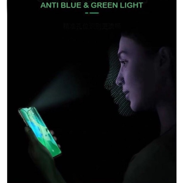 Matte Green Light Oppo F1 F1F F1S F3 F5 F7 F9 F9 Pro F11 F11 Pro F15 F17 F19 R15X R17 Tempered Glass Ceramic Matte Green Light Full Layar