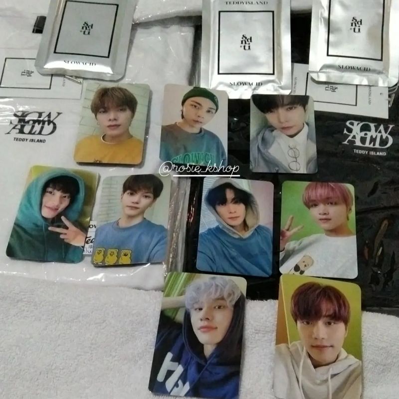 (Ready Stock) Slowacid x Teddy island 9 pc Jaehyun, haechan, Taeyong, mark, yuta, Taeil, Johhny