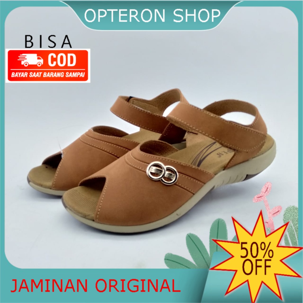Trend Sandal Wedges Wanita branded Merk HOMYPED Danish TN33 Terkenal yang Bagus dan Murah Terbaru Or