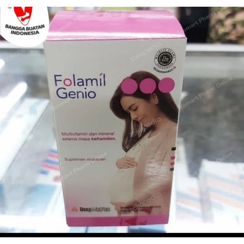 folamil genio isi 30tablet vitamin ibu hamil expired jauh