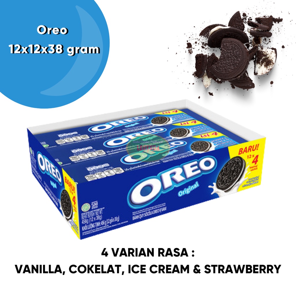 

Oreo biskuit sandwich isi 12 x 27.6 gram